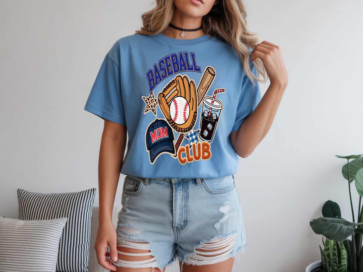 Baseball mom Club DTF Transfer