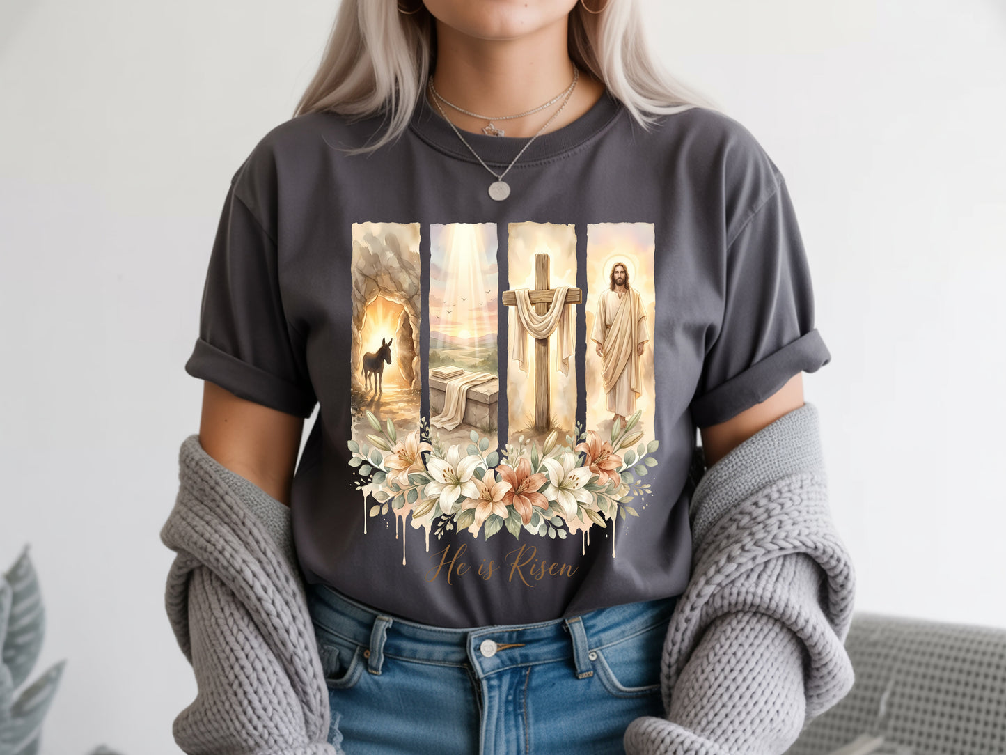 He Is Risen DTF Transfer