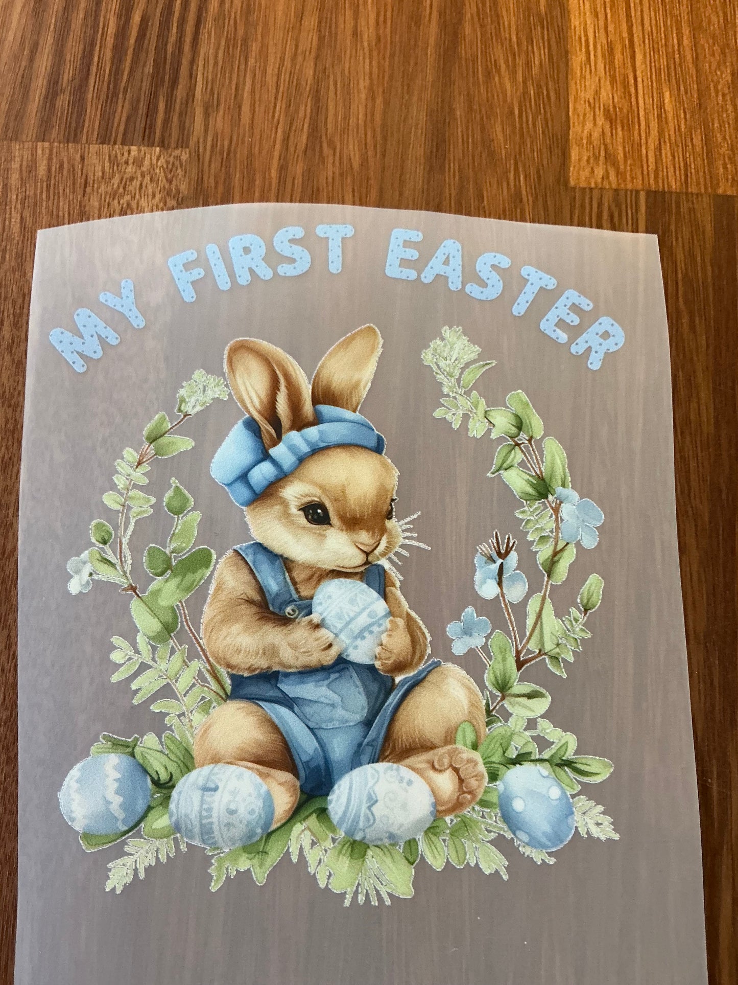 My first Easter {boy} 5" DTF transfer