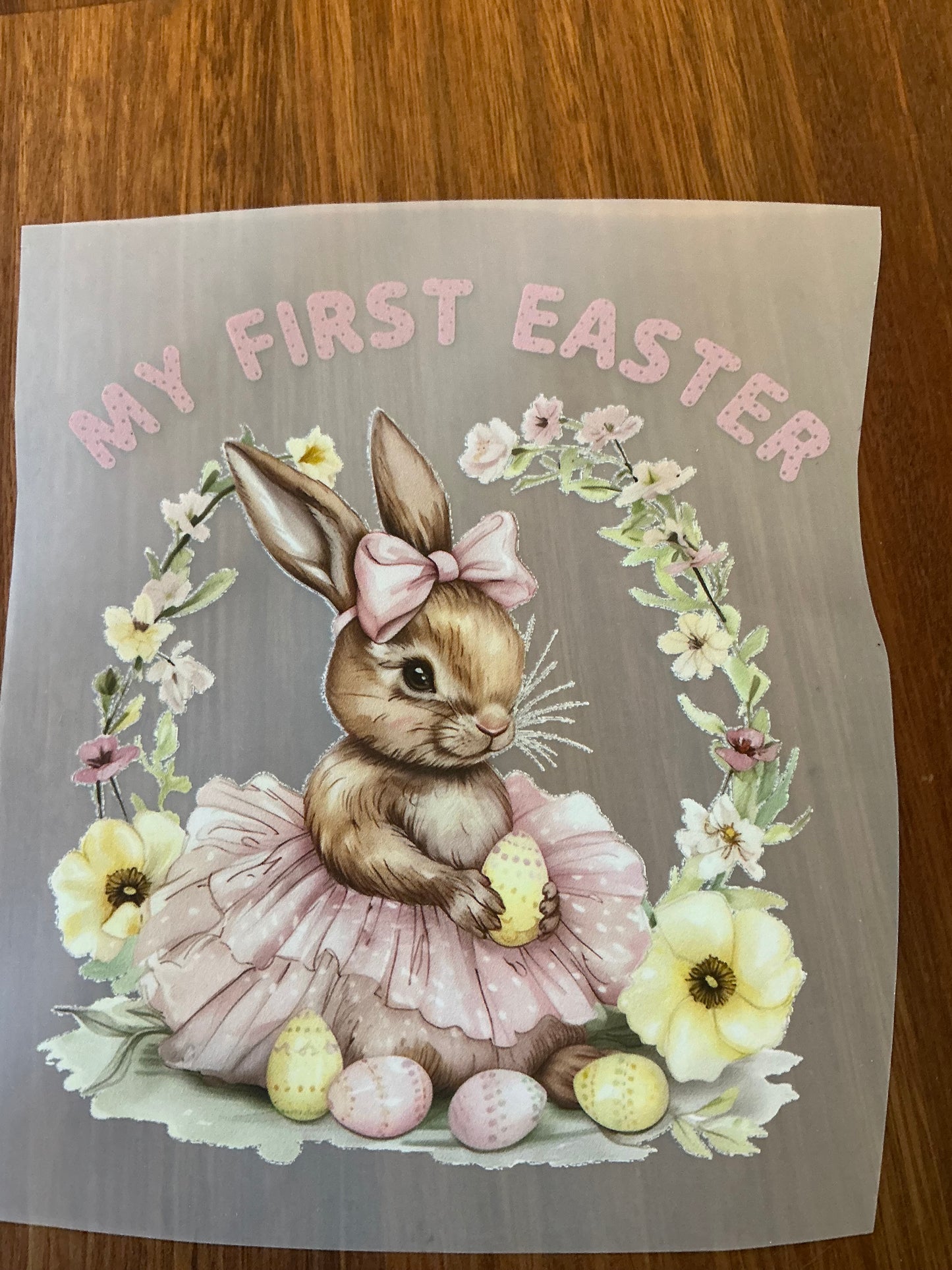 My first Easter {girl} 5" DTF transfer