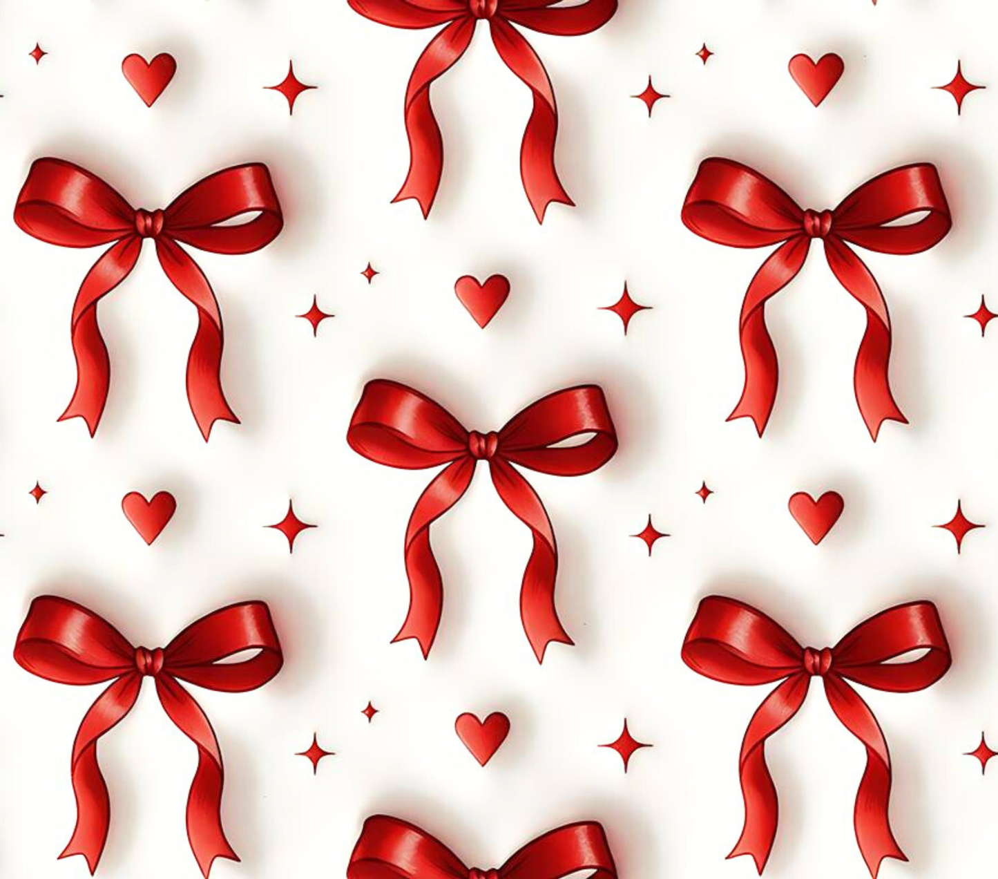 Red bow 20 oz skinny tumbler transfer