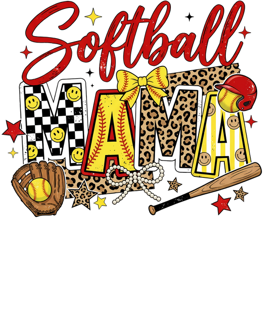Softball Mama DTF Transfer
