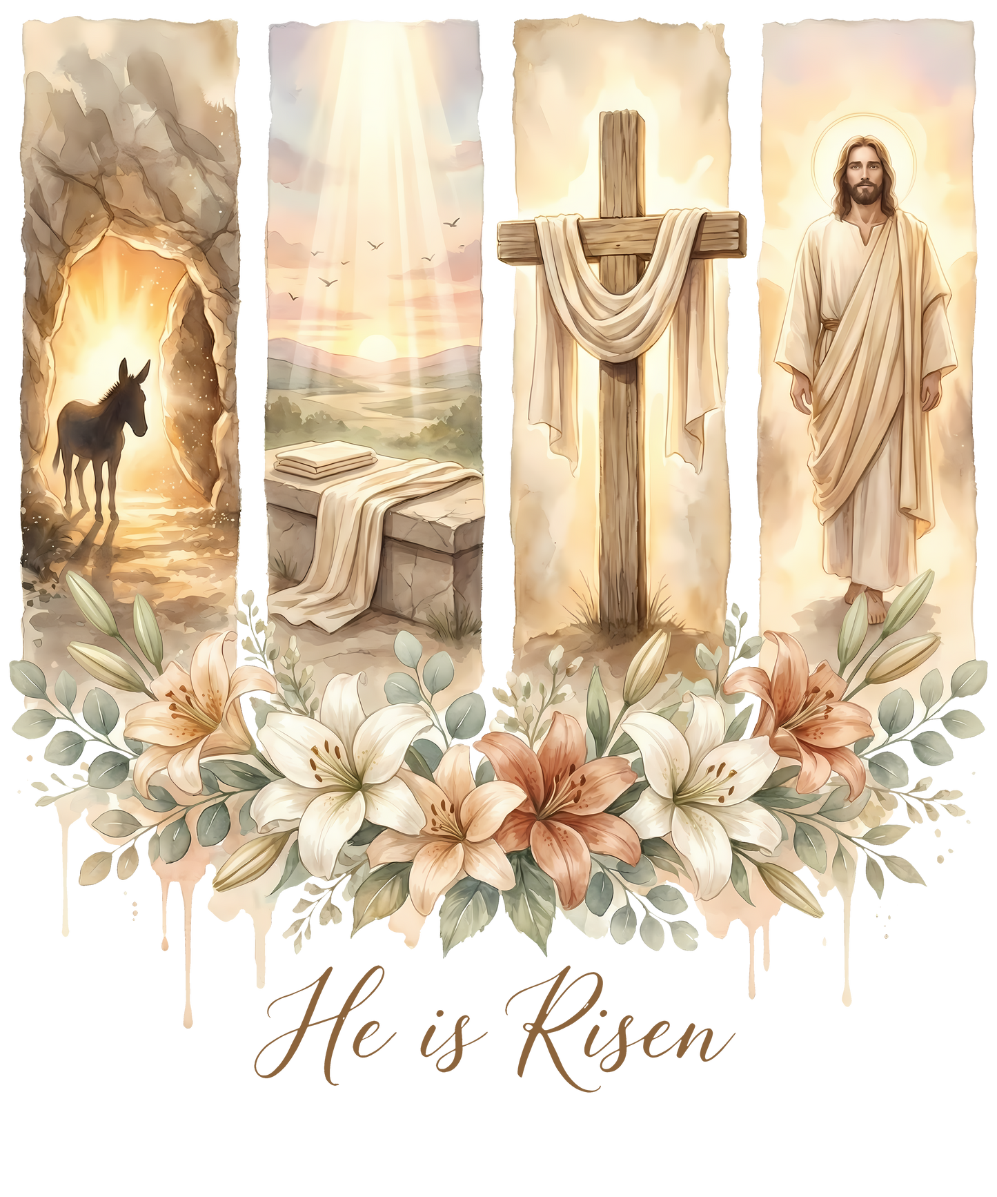He Is Risen DTF Transfer