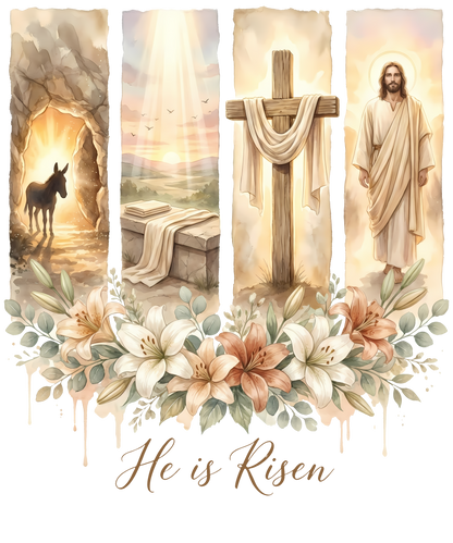 He Is Risen DTF Transfer