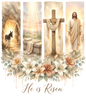 He Is Risen DTF Transfer