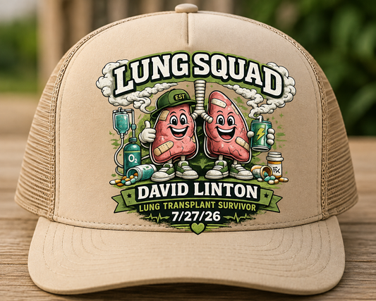 David Linton Lung Transplant Survivor Fundraiser Hat