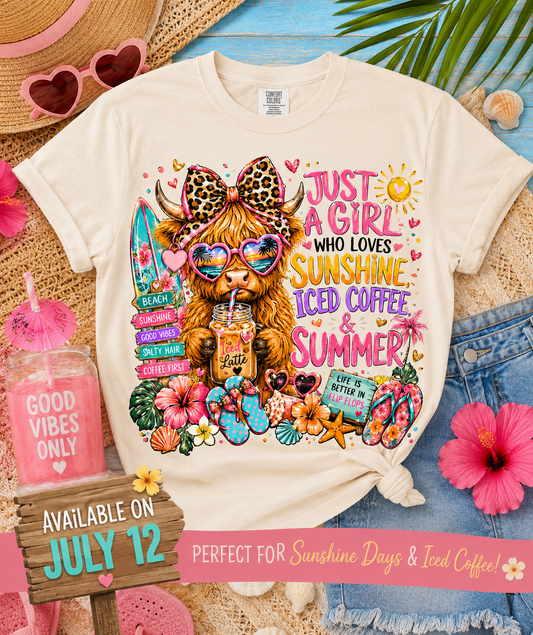 ☀️ Just a Girl Who Loves Sunshine, Iced Coffee & Summer 🌺☕