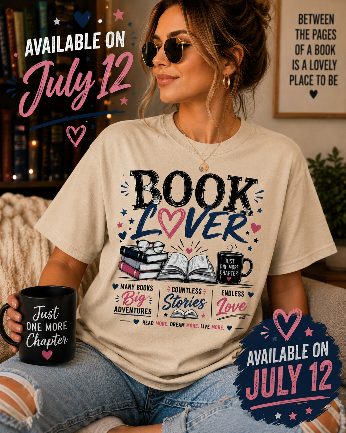 📚 Book Lover – Read More. Dream More. Live More.