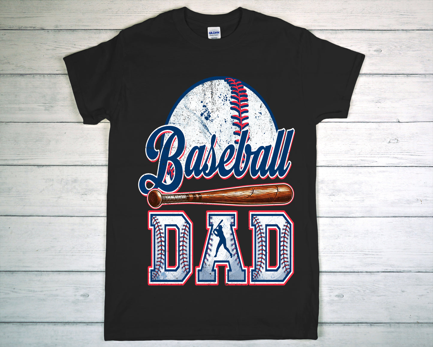 Baseball dad DTF transfer or T-shirt