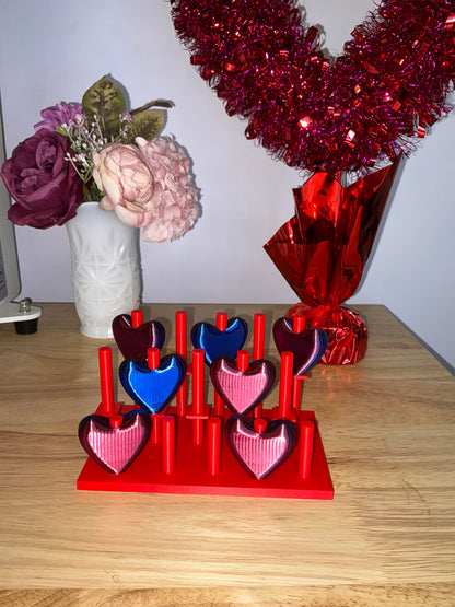 2 toned heart straw topper