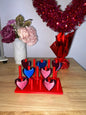2 toned heart straw topper