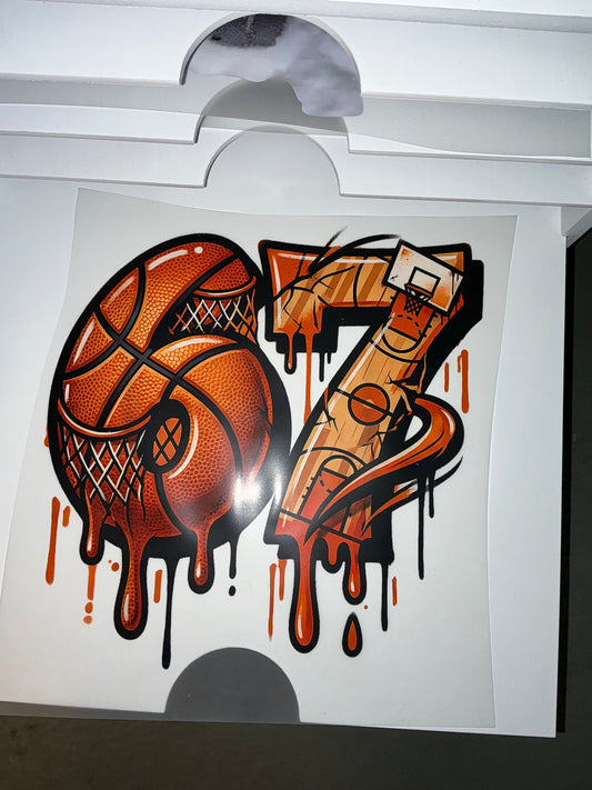 67 basketball DTF transfer