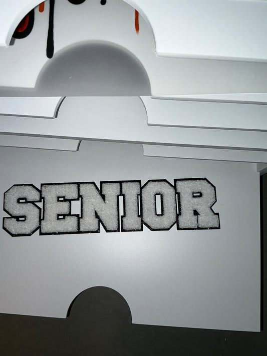 Senior chenille patches