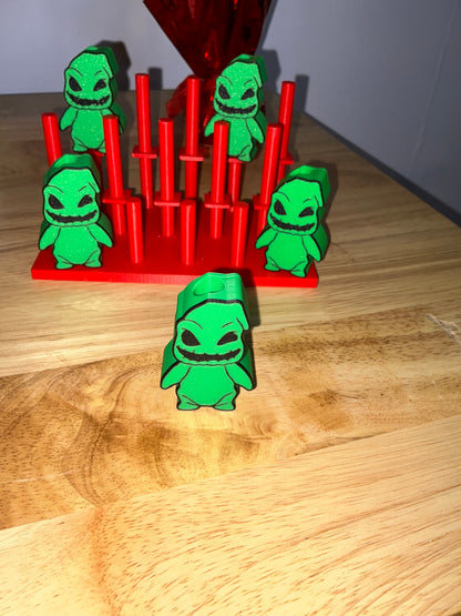 Green guy straw topper