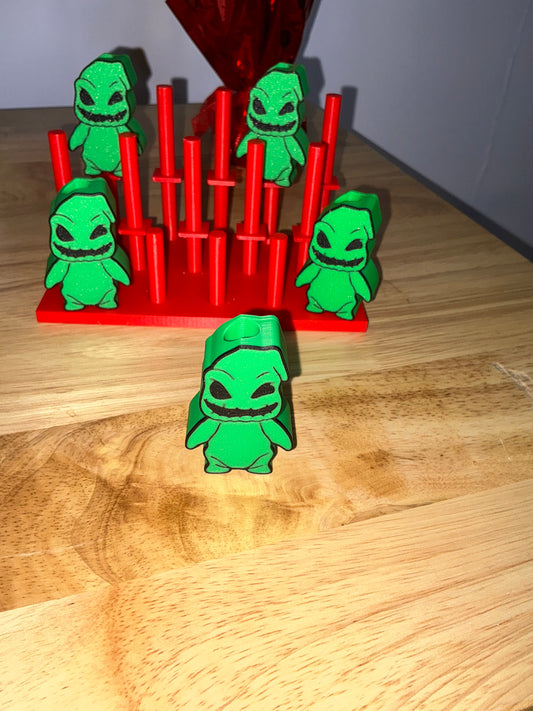 Green guy straw topper