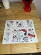 Valentine’s Day dog 20oz sublimation transfer 9.3 x8.2