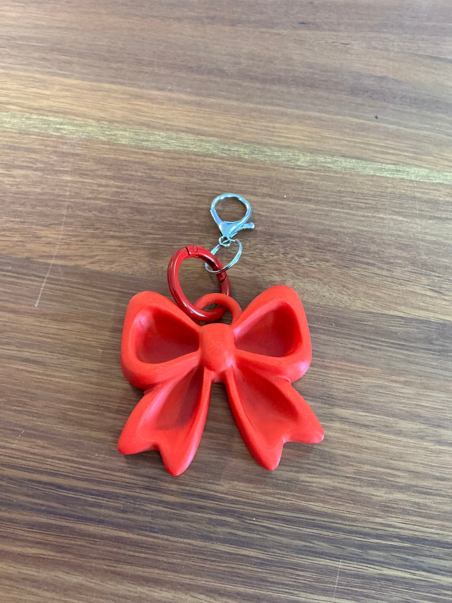 3D Red Bow keychain (keychain accessories, not included)