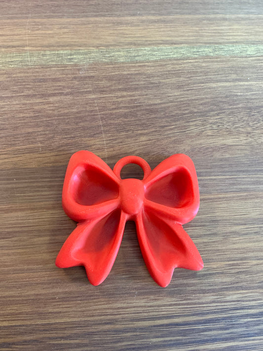 3D Red Bow keychain (keychain accessories, not included)