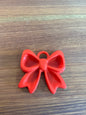 3D Red Bow keychain (keychain accessories, not included)