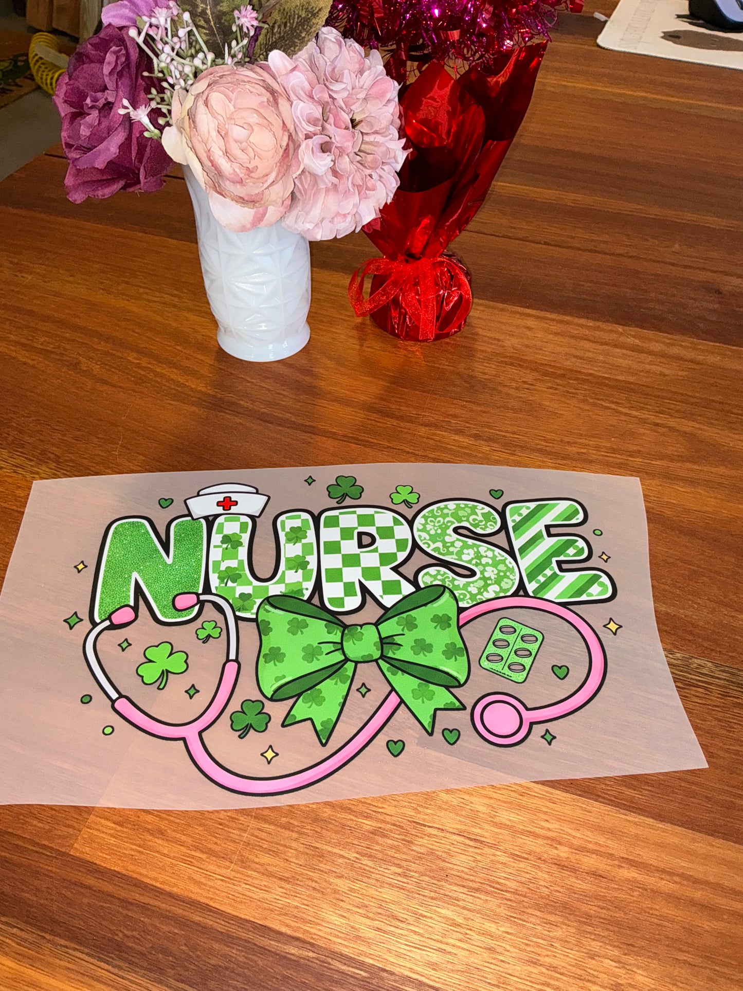 Nurse St. Patrick’s Day DTF transfer