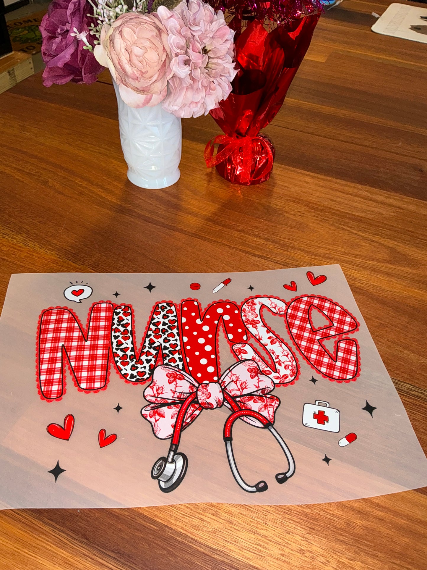 Nurse Valentine’s Day DTF transfer