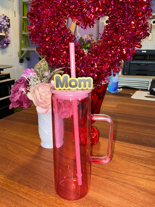 Mom straw topper