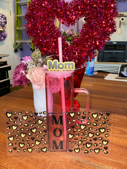 Mom straw topper