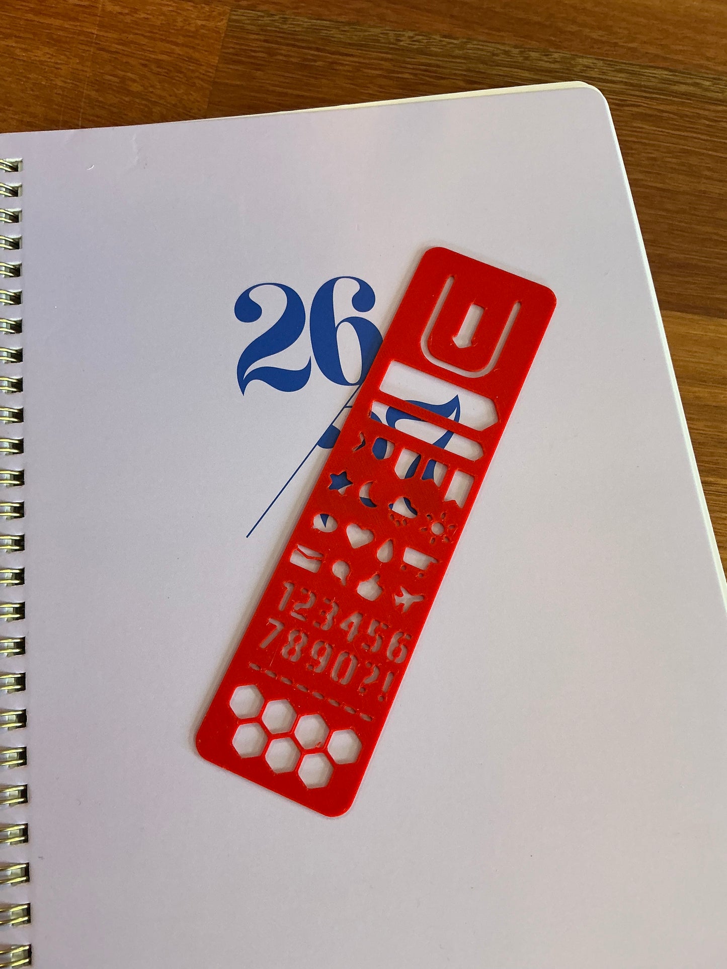 Stencil bookmark