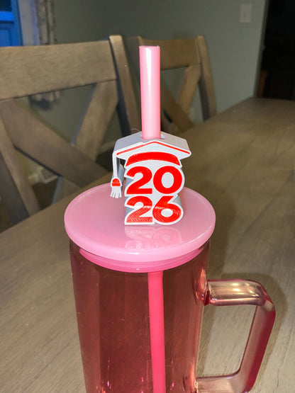 Class of 2026 straw topper