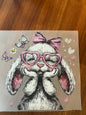 Cute bunnie DTF transfer