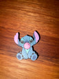 Blue guy blowing bubble straw topper