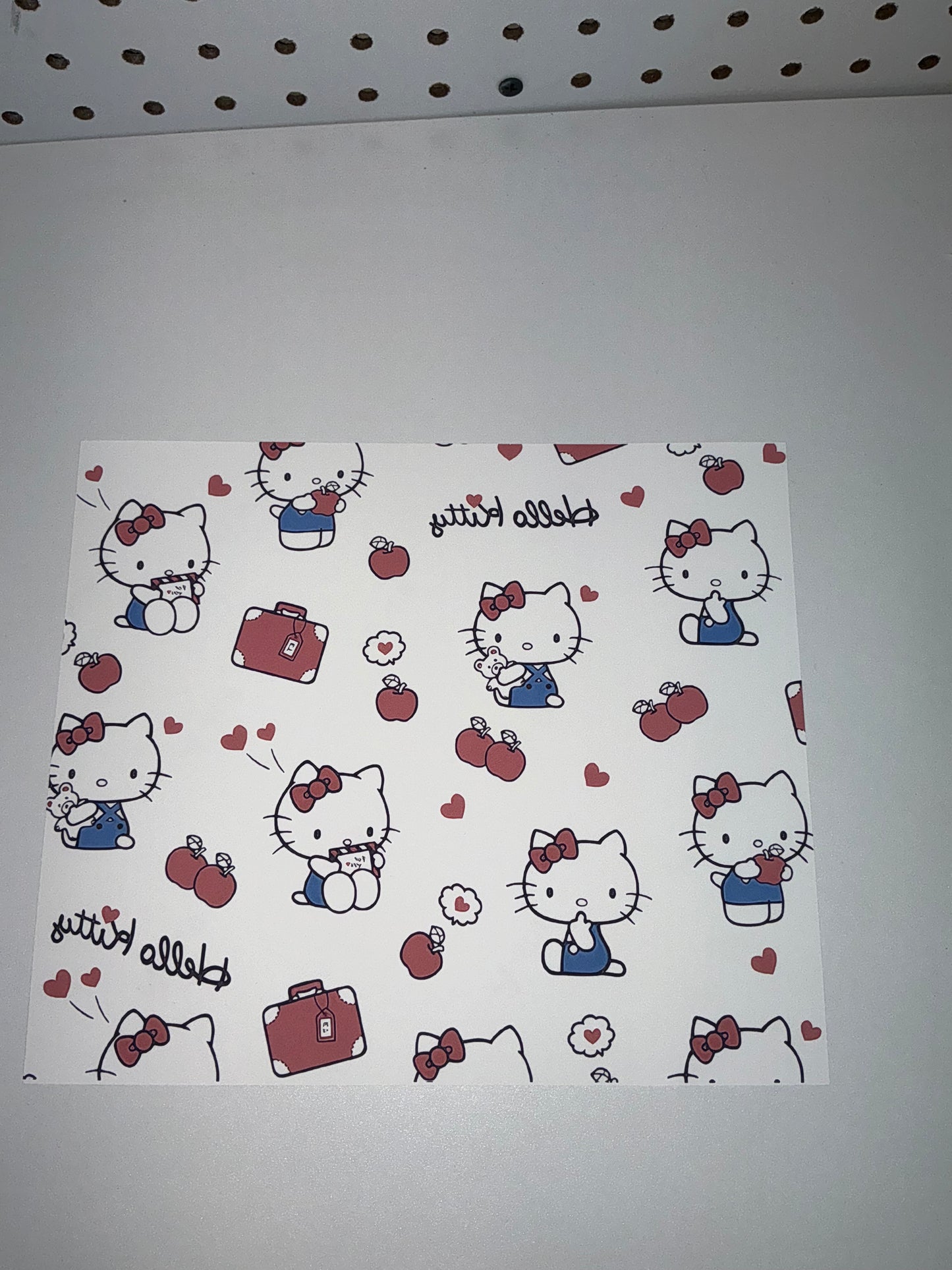 Kitty 20 oz skinny Tumbler sublimation transfer