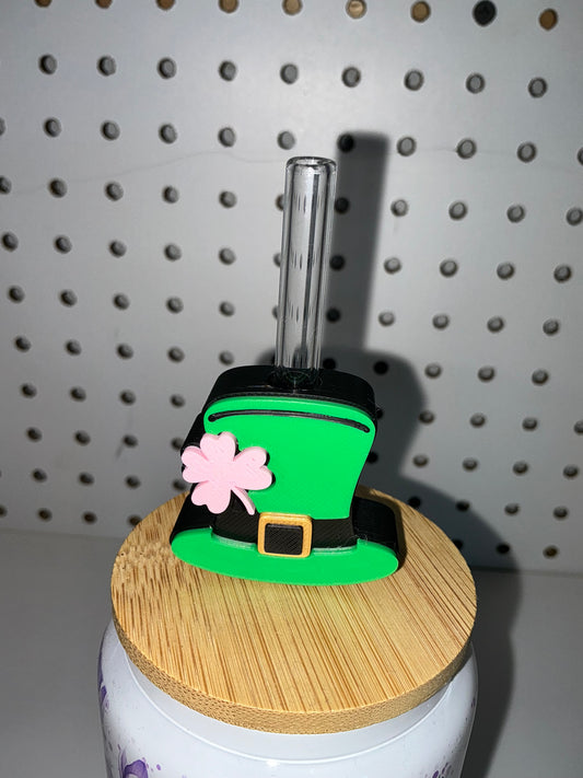 St. Patrick’s Day hat straw topper