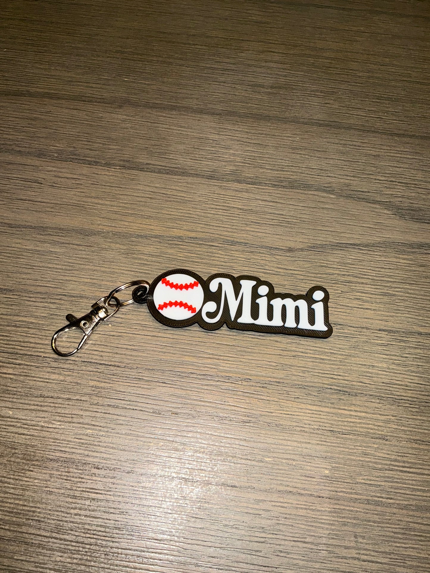 Mimi Baseball Keychain