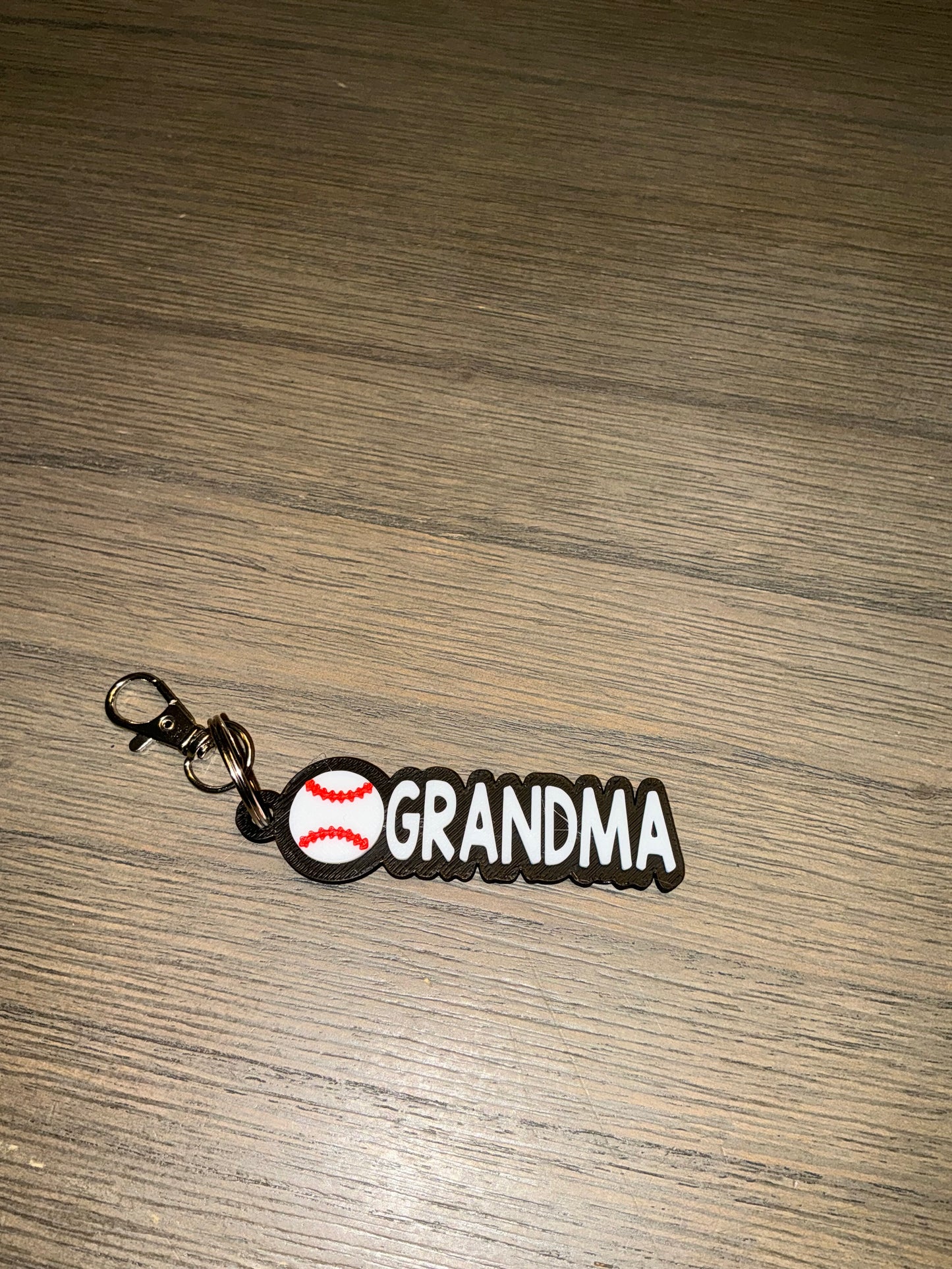 Grandma Baseball keychain