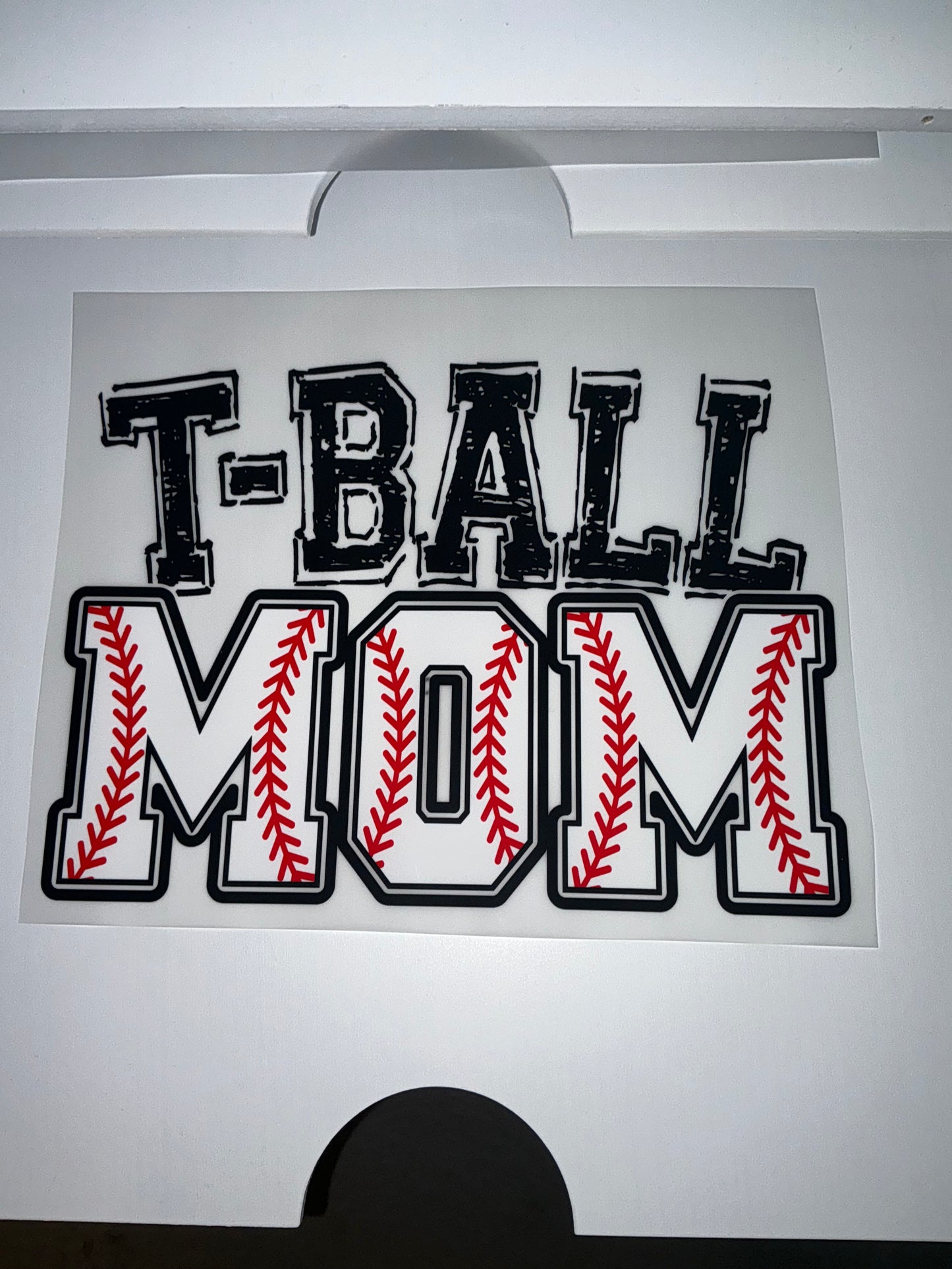 T-ball mom or dad DTF transfer or T-shirt