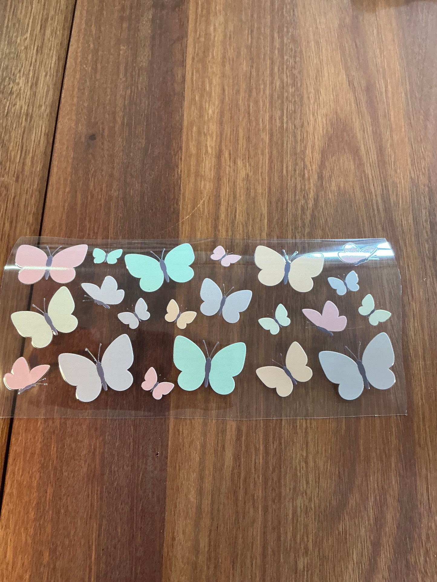 Butterfly 16 oz UVDTF cup wrap