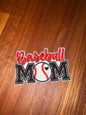 Baseball mom hat patch