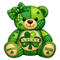 Patchwork bear (St Patrick's Day) DTF transfer