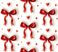 Red bow 20 oz skinny tumbler  transfer