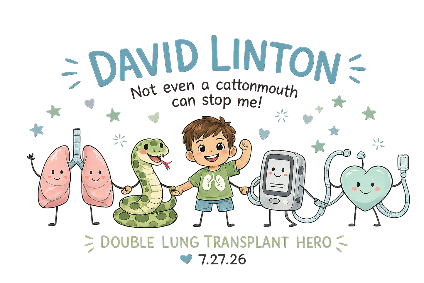 David Linton’s Little Support Squad- Youth Tee Shirts