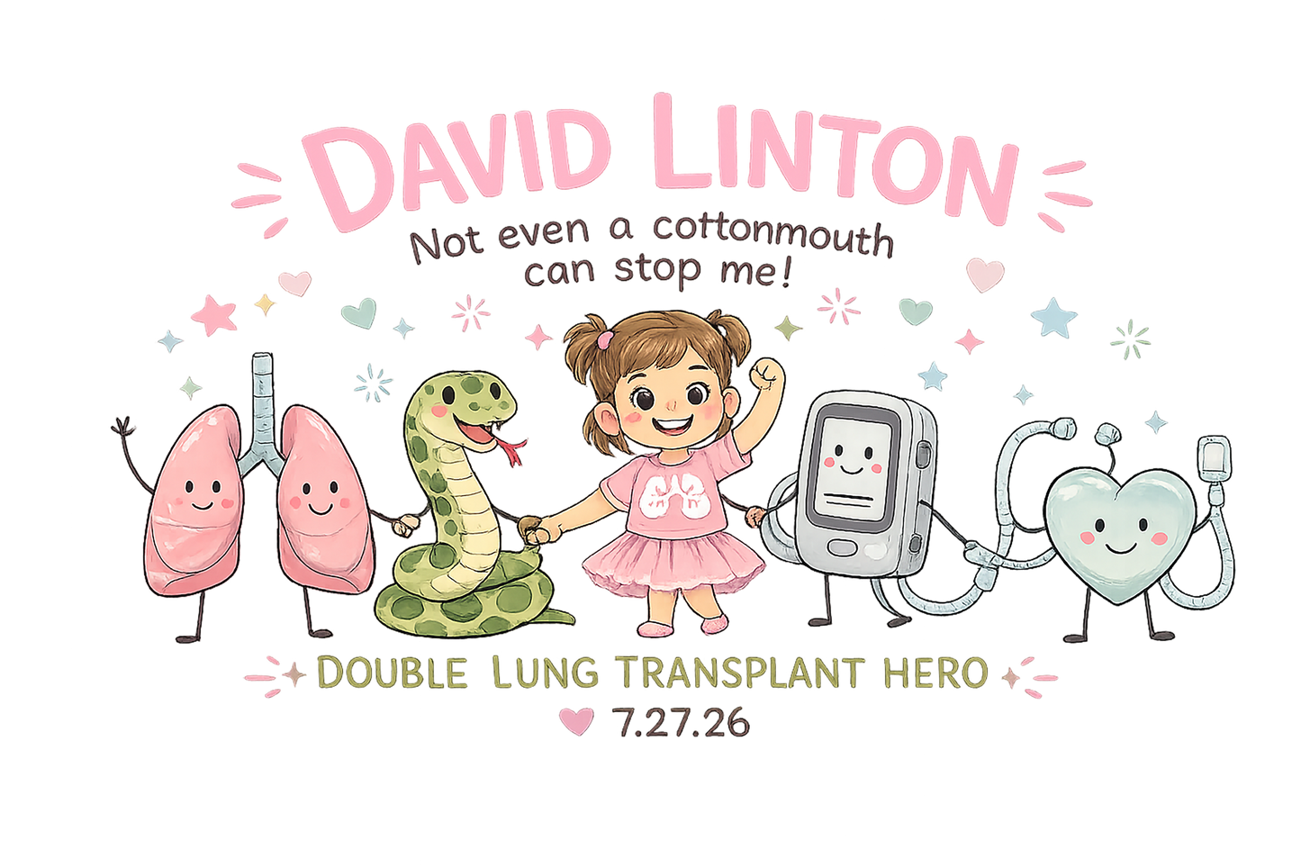 David Linton’s Little Support Squad- Youth Tee Shirts