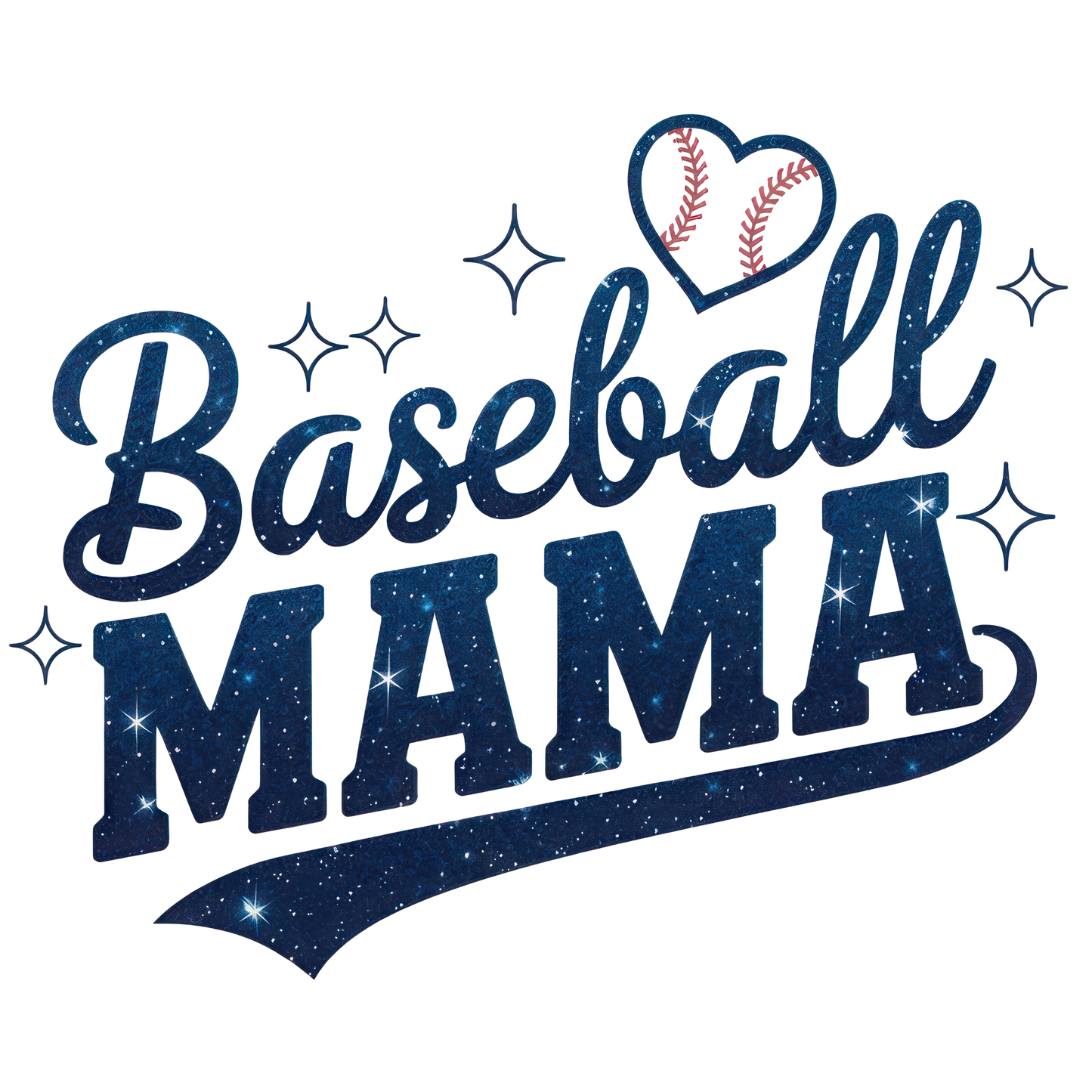Baseball MAMA DTF transfer