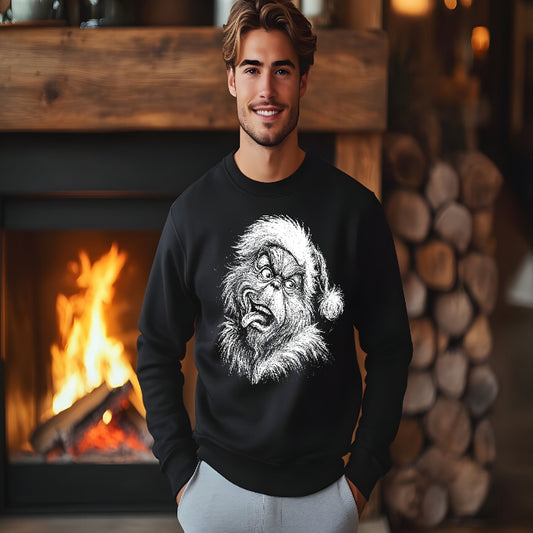 Grumpy Green guy Crewneck