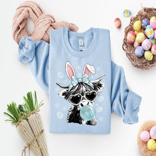 Highland Cow Easter Crewneck