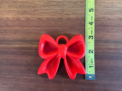 3D Red Bow keychain (keychain accessories, not included)