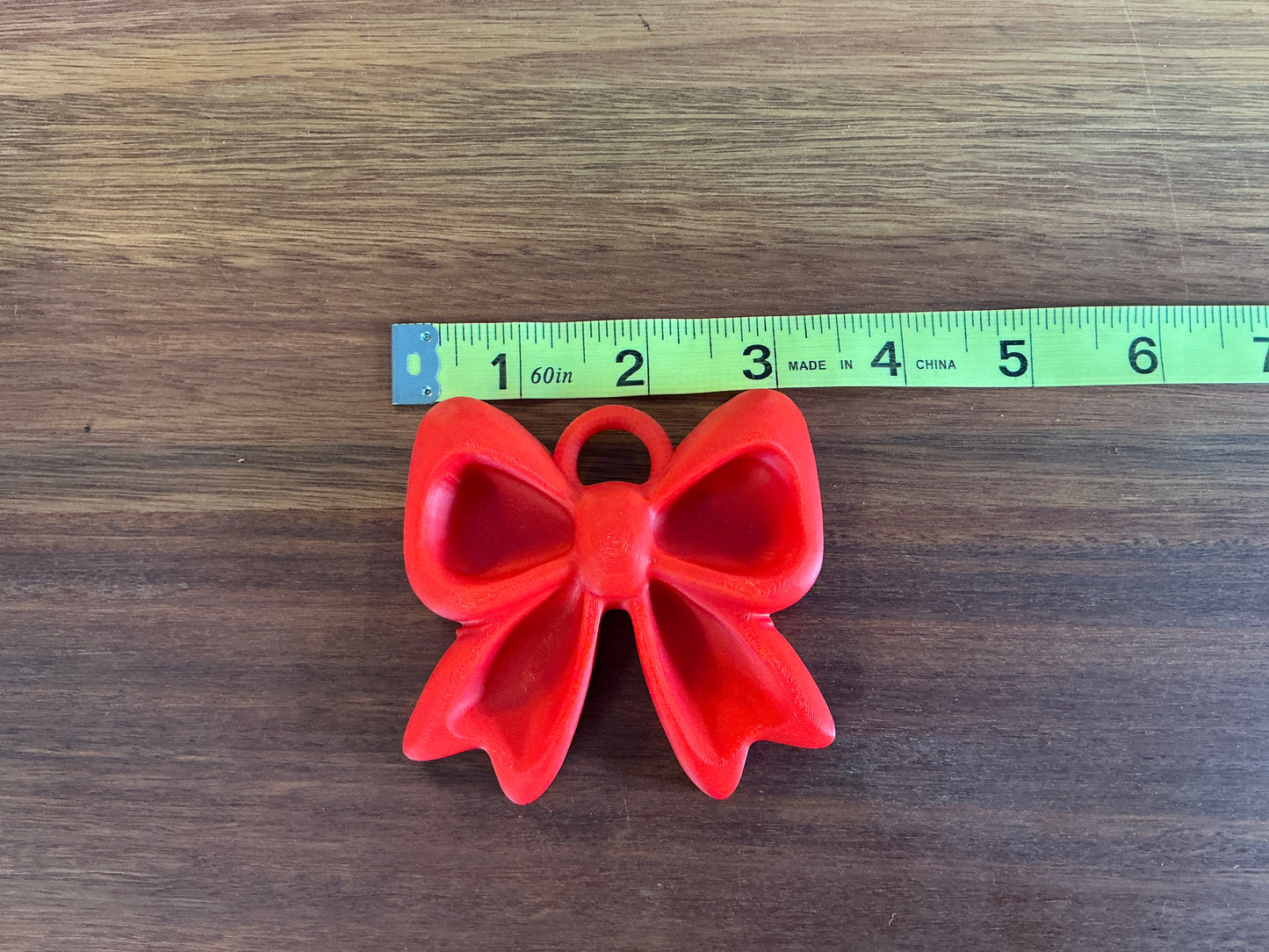 3D Red Bow keychain (keychain accessories, not included)